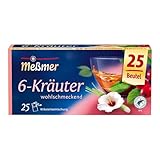 Meßmer 6-Kräuter-Mischung | 25 Teebeutel | Vegan | Glutenfrei | Laktosefrei