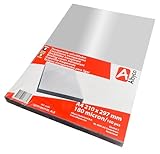 Albyco Klarsicht Einbanddeckel, Deckblatt, PVC Deckblätter, Klarsichtfolie - Transparent PVC, Format DIN A4, 210 x 297 mm, 0,18 mm/180 micron, Glänzend, pro 100 Stück