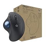 Logitech ERGO M575 For Business kabelloser Trackball – leichte Daumensteuerung, ergonomisches Design, gesichertes Logi Bolt, Bluetooth, weltweit zertifiziert, Windows/Mac/Chrome/Linux – Grafit