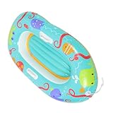 INOOMP Aufblasbares Kinderboot mit Cartoon Design und Handläufen Sicheres Kajak für Wasserspaß im Pool und Am Strand für Kleinkinder und Wasseraktivitäten