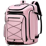 FIXITOK Skischuhtasche mit Helmfach und Rucksackgurten, 60L Skirucksack Skischuhrucksack mit Helmtasche, Skitasche Siksack für Skistiefel, Snowboard