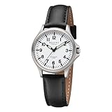 REGENT Damenuhr Unisex Titan mit Lederarmband Analog 10 ATM Saphirglas 3287.90.19