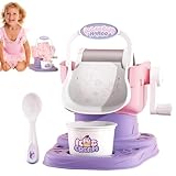Eismaschine für | Haushalts-Eismaschine | Manuelle Eiscreme-Maschine, leicht zu reinigen, schnelle Ergebnisse, mit Anwendungsgriff für gefrorenen Joghurt,