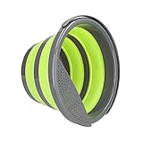 ERYUE Zusammenklappbarer Eimer, Großes Fassungsvermögen, Umweltfreundlicher Falteimer, Gartenarbeit, Autowaschmopp für Camping, Reisen