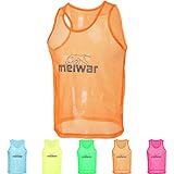 meiwar Leibchen - 10er Set Trainingsleibchen I Größe M/L I Orange