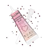 Allony 100ml Schmucksteinkleber, Strassstein Kleber, Wasserfester Kleber für Strasssteine Auf Stoff, Ideal zum Verkleben von Ziersteinen Auf Textilien, Transparent
