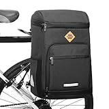 G-raphy Fahrradtasche für Gepäckträger 10L Wasserdichter Fahrradtasche Multifunktionaler Fahrradrucksack Satteltaschen für Fahrrad Lieferfahrradtasche Gepäckträgertasche Outdoor Picknicktaschen