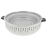 Abaodam Grill Garten BBQ Kohleofen tragbarer Campingkocher Campingzubehör Outdoor-Kochherd Camping-Werkzeuge Plastik Weiß