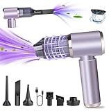 NATNAV Handstaubsauger-4 in 1 Handstaubsauger akku,7000PA Handstaubsauger Kabellos,Wiederaufladbar,Tragbar Auto Staubsauger,Kleiner Staubsauger für Reinigung von Auto,Haus und Tierhaaren(Violett 08