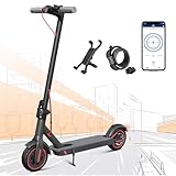 E Scooter mit Straßenzulassung，36V10.4Ah Batterie und 350W Motor Zusammenklappbarer Elektroroller, Reichweite 35KM, Geschwindigkeit bis zu 20KM/H, 8.5' Reifen Belastung 120KG, APP Steuerung