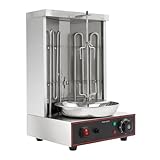 Elektrische Tischgrills,2 Brenner Kebap Grill Bbq,Parrillas eléctricas de exterior 3000w,50-300 ℃ Elektrisch Vertikaler,Anzeigelampen,für Haushalte, sondern auch für Restaurants, Kantinen