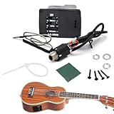 Ukulelen-Tonabnehmer | Sound-Stimmgerät für Instrumente – Tonabnehmer für Instrumente – für Praxis, Leistung, Studio, Gitarre, Ukulele, Violine, Bass, Reisen, Zuhause