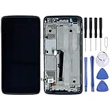 LXGALISA Handy LCD Display OEM LCD Bildschirm für Alcatel One Touch Idol 4 LTE / 6055 Digitizer Vollmontage mit Rahmen (Schwarz) LCD Bildschirm