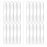 20 Stück Gummipuffer Selbstklebend Lang Gumminoppen Selbstklebend Möbelstoßstangen Silikon Schutzpuffer Möbelpuffer Türpuffer Elastikpuffer Transparente Schrankpuffer für Hauswandtüren, Schränke