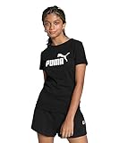 PUMA Mädchen Ess Logo Tee G T shirt, Puma Black, 140 EU