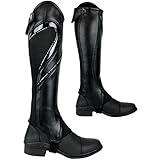 AK Sportliche, weiche Reithose aus Vollnarbenleder, mit eng anliegender Passform (schwarz, 4XL)