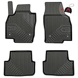 Gummimatten Auto Fussmatte passt für SEAT Arona ab 2017/ SEAT Ibiza V ab 2017/ Volkswagen Polo VI ab 2017 Verbessern Sie Ihren Reisekomfort mit Antirutschmatte Auto No.77- Allwetter fußmatten Auto, Sc
