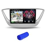 SFUOE Dsp 4g. Android Fit for Hyundai Solaris Accent Car Radio Multimedia-Videoplayer GPS Navigations-Stereo-Audio-Autoradio DVD Kopfeinheit In-Dash-Video (Color : T5 4Core 2G 32G)