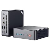 AWOW Mini PC W-11 Pro Twin Lake-N N150 Quad Core 3.60 GHz, 16 GB DDR4 3200MHz 512 GB M.2 PCIE3.0 SSD Mini Desktop Computer, Micro PC Dual Display HDMI DP 4K@60 Hz Dual RJ45 Gigabit Ethernet, AX101