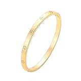 Generisch Armreif Damen schmuck Edelstahl 100% Wasserfest (Armreif)