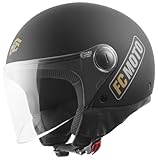 FC-Moto Square-RS Jethelm, schwarz matt/Gold, XL
