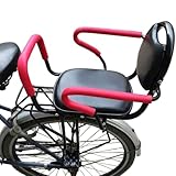 KKPW Fahrrad Elektrofahrrad Hinten Kindersitz Mountainbike Fahrrad Baby Kindersitz mit hoher Barriere,Schwarz II