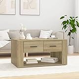 BUKSCYJS Kleiner Couchtisch,Truhentisch Couchtischcouchtisch Sonoma-Eiche 80x50x40 cm Holzwerkstoffgeeignet FüR Wohnzimmer, Neben Dem Sofa, Arbeitszimmer, Konferenzraum