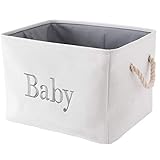 INough Aufbewahrungskorb Baby Aufbewahrungsbox Kinder, Aufbewahrungskorb Faltbar Kallax Boxen Stoff groß Korb Baby für Kinderzimmer