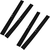 Silikon Gummilippe für Fensterabzieher, 25cm x 2,3cm, 4 Stück, Schwarz, Ersatzlippe für Duschabzieher und Fensterwischer