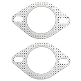 Auspuffdichtung Auspuffflanschdichtung,2 Stück Auspuffrohrdichtung,Rohr Auspuff Flansch Dichtung,Flanschdichtung Auspuff Dichtung (3in Inner Diameter,76mmmm/110mm)