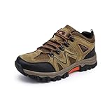 Gugifcto Leichte Herren Trekking Wanderschuhe Outdoor Sportschuhe für Hiking Trailrunning und Bergtouren im Sommer Brown 46 EU