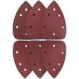 30 Stk Schleifpapier Dreieckschleifer, Klett Schleifdreiecke für Dreieckschleifer, Klett Schleifpapier Schleifblatt Set Kompatibel mit Bosch Multischleifer Zubehör, Körnung 60/80/100/120/180/240