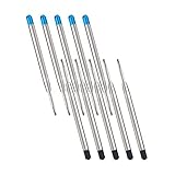 10 x Kugelschreiberminen, Metall Kugelschreiber Ersatzminen für G2-Format, Kompatible Parker Kugelschreiber Minen, Schreibfarbe 5xBlau+5xSchwarz