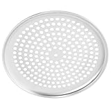 TOGEVAL Pizzablech Rund 10 Zoll mit Löchern Multifunktionales Backblech aus Hitzebeständigem Material Austauschbare Pizzaplatte für Haushalt und Bäckerei