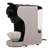 CAMRY Kapsel Kaffeemaschine, Kaffeepadmaschine Kompatibel mit Nespresso, Dolce Gusto, Lavazza & mehr, 19 Bar, Padmaschine kompakt, 3000W, einfache 3-Knopf-Bedienung, Kapselmaschine, 0,6L Wasserta