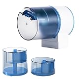 BPS Automatischer Fischfutterspender mit Timer, Futterspender für Aquarium, mit Doppelbehälter (50 g/100 g), mit Basis oder Klemme, Mengeneinstellung und kompatibel mit BPS-6187