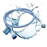 Lichtblau Zulaufschlauch I 2m I 3/4 Zoll I Waschmaschine Geschirrspüler 2978 Winkel/Gerade inkl. Dichtung I Wasserzulaufschlauch universell verwendbar Hersteller unabhängig