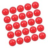 MAGICLULU 25 Stück Lotteriekugel interaktives spiel Schwarz Überraschung Kugel zeichnen Kind hart bunt Spielzubehör Verlosung von Bällen Ball für die nahtlose Plastikbälle PVC rot