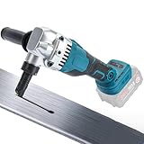 Blechknabber Kompatibel mit Makita 18V – Kabellose Blechnibbler mit 360° Drehbarem Knabberkopf und Einstellbaren 3 Geschwindigkeiten, Ausgestattet mit Bürstenlosem Motor für Edelstahl und Aluminium