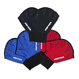 Sport-Thieme Aquafitness-Handschuhe aus Neopren | Geschlossene Schwimmhandschuhe für Aquafitness, Aquajogging, Wassergymnastik | In S, M, L | Blau, Rot, Schwarz
