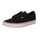 Vans Atwood Jungen Sneaker, Canvas Black White, 38 EU