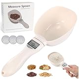 Audasi Digitaler Messlöffel 800g/0.1g Messlöffel Elektronisch mit LCD Display Messlöffel Hochpräziser elektronischer Messlöffel zur Dosierung von Lebensmittelgewürzen und Hunde und Katzenfutter