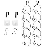 LINFIDITE 10 Stück Cap Halter Tür Hut Racks, Baseball Cap Halterung Schrank hängende Einstellbare Huthalter,für Schals Handtaschen Handtücher Kleidung Krawatten mit Haken zum Aufhängen, schwarz