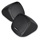 Caliber Auto Lautsprecher - Auto Lautsprecher Set - Aufbaulautsprecher Auto Boxen - Lautsprecher für Auto - 80 Watt - Schwarz
