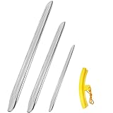 3pc Tyre levers Set-25cm 30cm 40cm Hebeleisen &1 Rad Felge, Montiereisen Reifenheber Auto Metal Reifenmontierhebel Tyre Iron für e Scooter Motorrad Fahrrad Auto