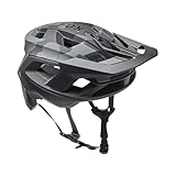 Fox Racing Speedframe Camo Helmet, CE – MTB Fahrradhelm – MIPS Schutz – Optimierte Belüftung – Verstellbare Passform – Abnehmbares Visier – Black Camo, Größe: L