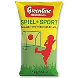 Sport- und Spiel-Rasen 10Kg für 300m² Spielrasen Rasensamen Saatgut
