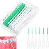 200 Stück Interdentalbürsten,Silikon Interdentalbürste Zahnsticks,Zahnreinigung Zwischenräume,Zahnzwischenraumbürsten,Zahnpflege Mensch,Dual-Use Dentalbürsten für Zahnzwischenräume Reinigen - Grün