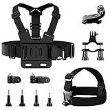 TaimeiMao Action Kamera Halterung,Brustgurt Actioncam,Action Cam Brustgurt,Einstellbarer Brustgurt Halterung,Brustgurt Halterung,Action Kamera Zubehör Kit,Halterung Gurtsystem Chest Mount Kompatibel
