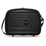 REDOLZ Hartschalen Handgepäck Kosmetik-Koffer | Stabiles Beauty-Case mit Aufsteckfunktion | 34 x 17 x 27 cm aus leichtem Polypropylen (Essentials 11)